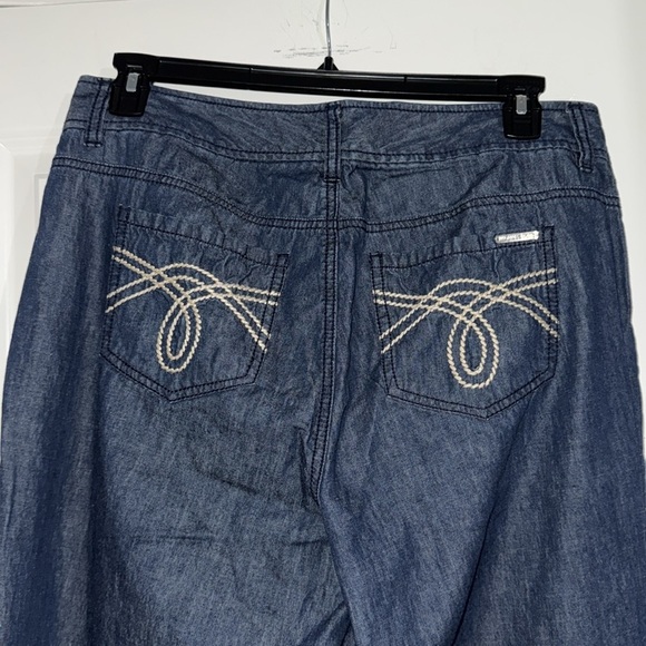 Michael Kors wide leg denim look dress pants/ trousers. EUC SIZE 14W - Picture 4 of 8